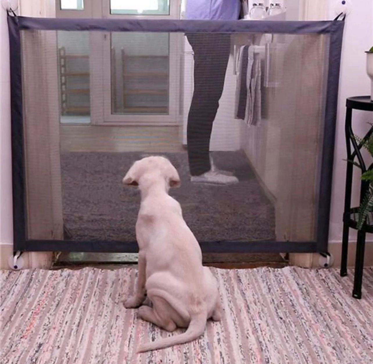 Pet Barrier Portable Breathable Mesh Dog Gate