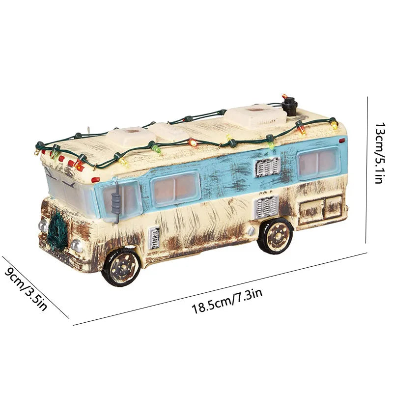 Christmas Craft Ornament Snowman Doll Garden Ornament Home Decora Country Street Scene Resin Ornament Novel Christmas Child Gift