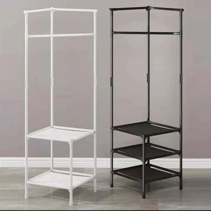 Corner Clothes Rack Stand Organizer