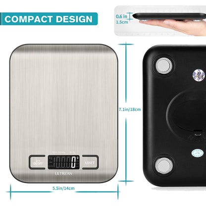 Digital Food Scale with Multiple Units and Tare Function