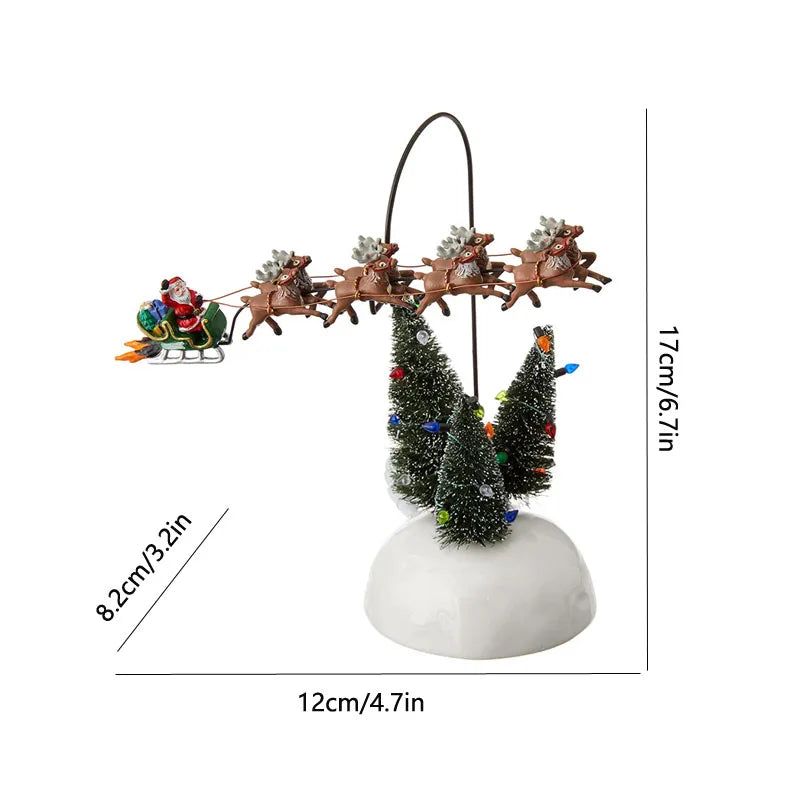 Christmas Craft Ornament Snowman Doll Garden Ornament Home Decora Country Street Scene Resin Ornament Novel Christmas Child Gift