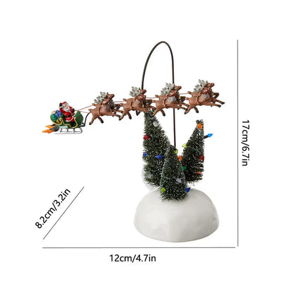 Christmas Craft Ornament Snowman Doll Garden Ornament Home Decora Country Street Scene Resin Ornament Novel Christmas Child Gift