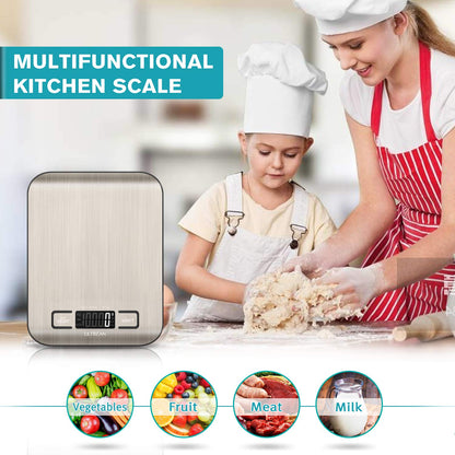 Digital Food Scale with Multiple Units and Tare Function
