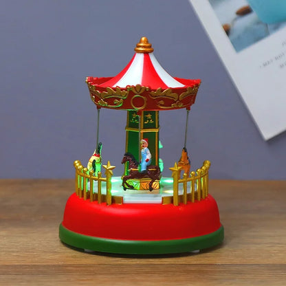 Christmas Craft Ornament Snowman Doll Garden Ornament Home Decora Country Street Scene Resin Ornament Novel Christmas Child Gift
