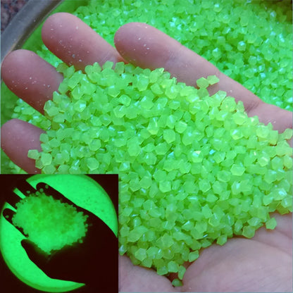 1000Pcs Luminous Sand Glow in Dark Pebbles Stone Home Garden Outdoor Path Lawn Decoration Fish Tank Aquarium Decor 3-5Mm