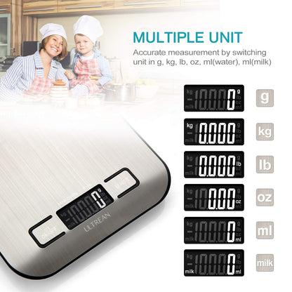 Digital Food Scale with Multiple Units and Tare Function