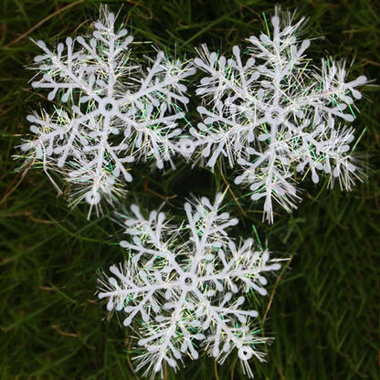Christmas Tree Decoration Snowflakes 6cm-18cm White Plastic Artificial Snow Home Decorations 2020 Happy New Year Party Supplies