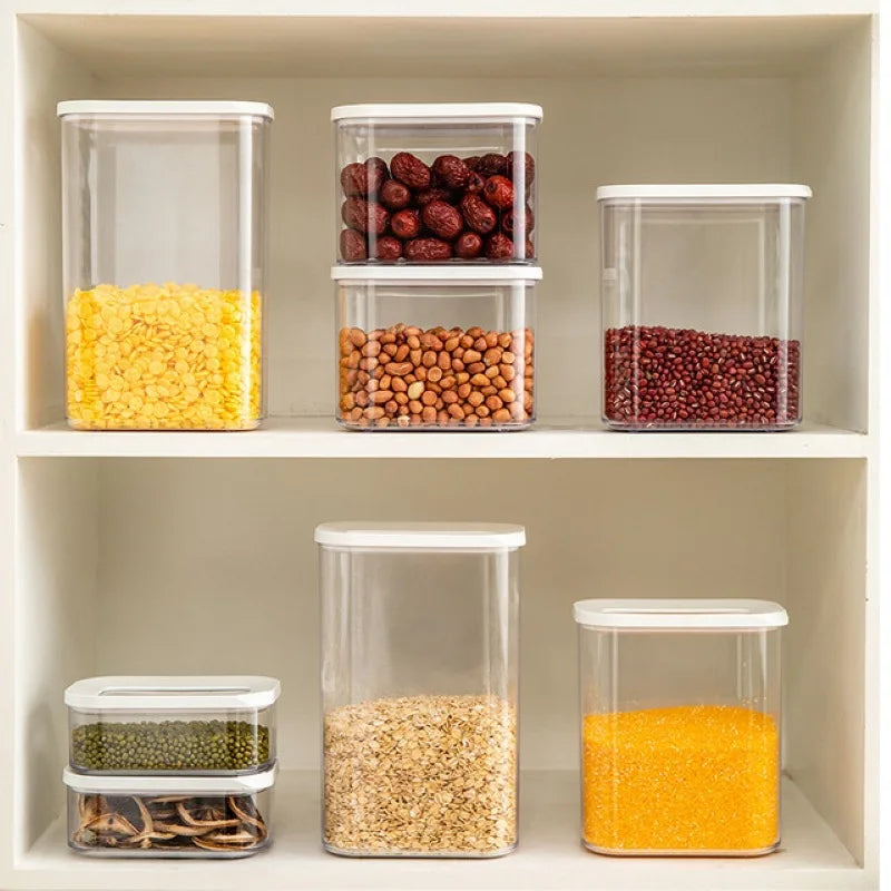 360° Rotating Grain Storage Container Dispenser Rice Barrel Sealed Rotatable Cereal Box Moisture-proof Kitchen Storage Organizer