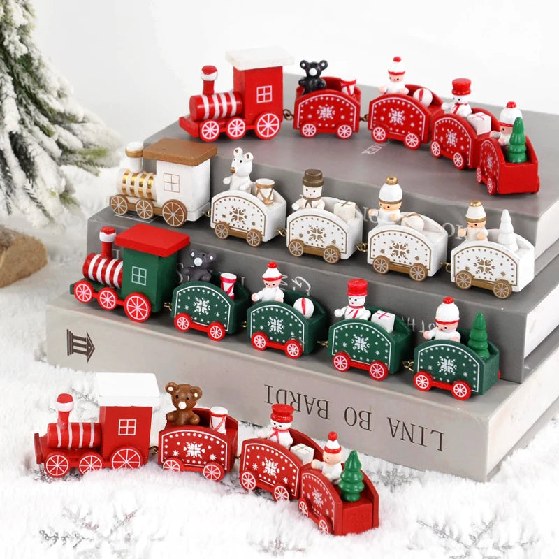 Desktop Christmas Tree Santa Claus  Wooden Christmas Signs Decoration