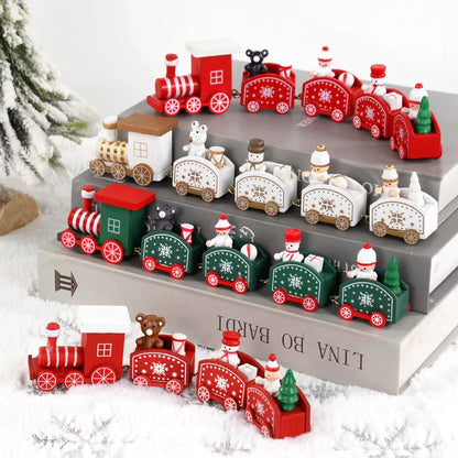 Desktop Christmas Tree Santa Claus  Wooden Christmas Signs Decoration