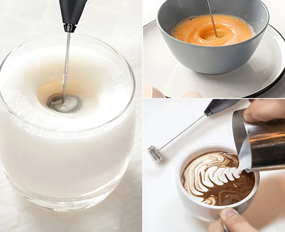 Baking Milk Stirrer Electric Beater Home Gadgets USB Rechargeable 2-in-1 Electric Egg Beater Mini Blender Cake Mixer Frother Bar