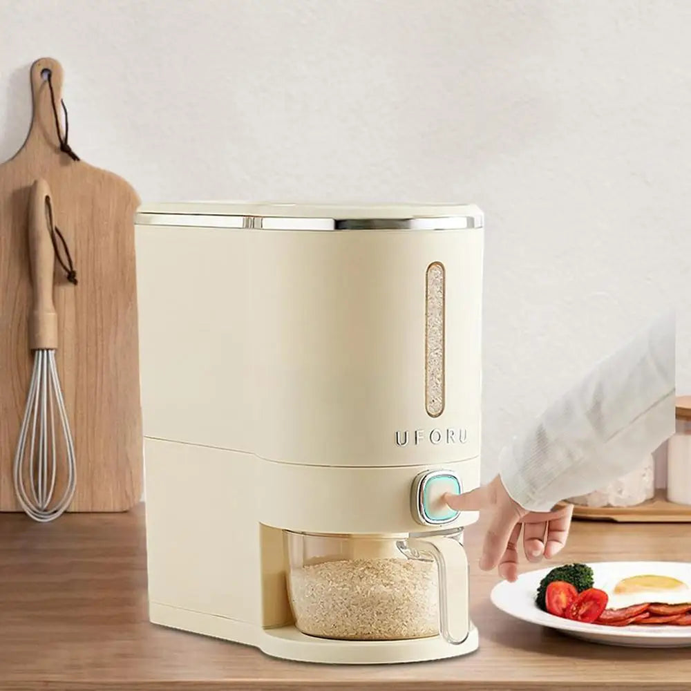 Moisture-proof Rice Bucket With Cup Container