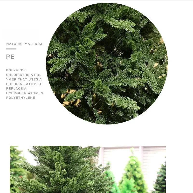 PE/PVC Christmas Tree Encryption Human Shaped Large Christmas Tree Home Interior and Outdoor Decoration Christmas Accessories