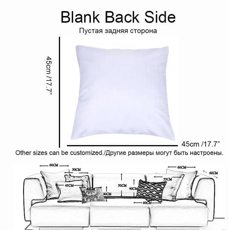 Cushion Cover Geometric Pattern Polyester Blue Grey Pillowcase Upholstery Sofa  Throw Pillow Home Decor Pillowcas