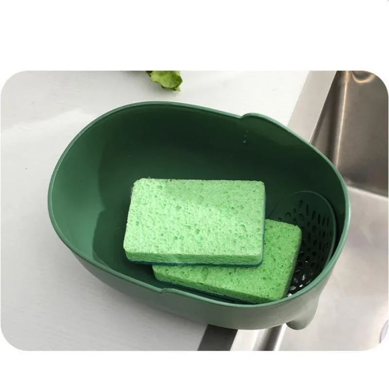 Collapsible Colander Kitchen Accessories Extendable Strainer Fruits Vegetables Noodle Drain Basket Space-Saver Drainer Over Sink