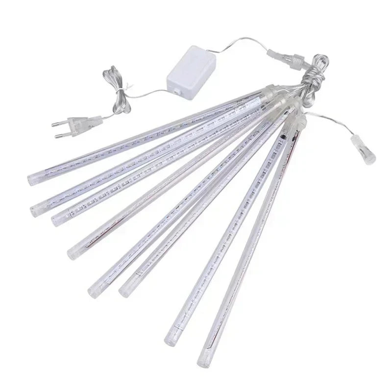 30cm /50cm Waterproof Meteor Shower Rain 8 Tube LED String Lights For Outdoor Holiday Christmas Decoration Tree EU/US/AU/UK Plug