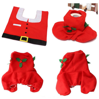 Christmas Toilet Seat Covers Creative Santa Claus Bathroom Mat Xmas Supplies for Home