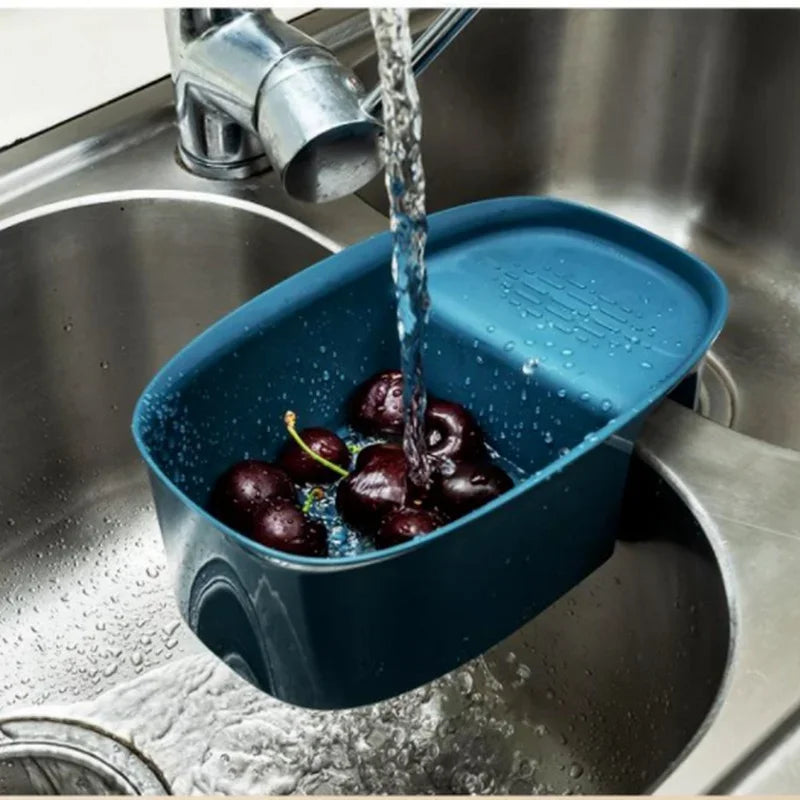 Collapsible Colander Kitchen Accessories Extendable Strainer Fruits Vegetables Noodle Drain Basket Space-Saver Drainer Over Sink