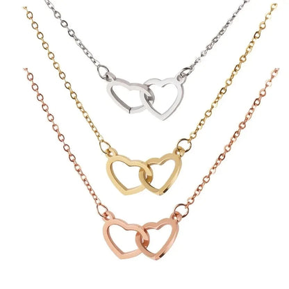 Custom Name Necklace With Double Castle Eternal Rose Jewelry Box For Girlfriend Mother's Day Valentine's Day Christmas Gifts
