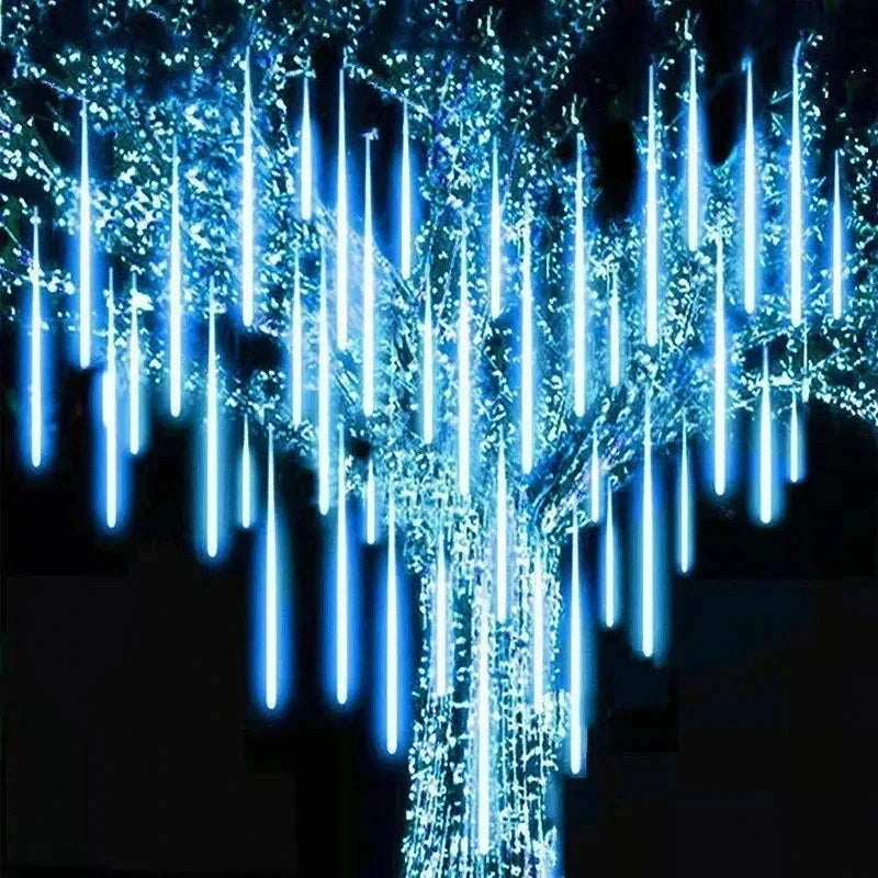 30cm /50cm Waterproof Meteor Shower Rain 8 Tube LED String Lights For Outdoor Holiday Christmas Decoration Tree EU/US/AU/UK Plug