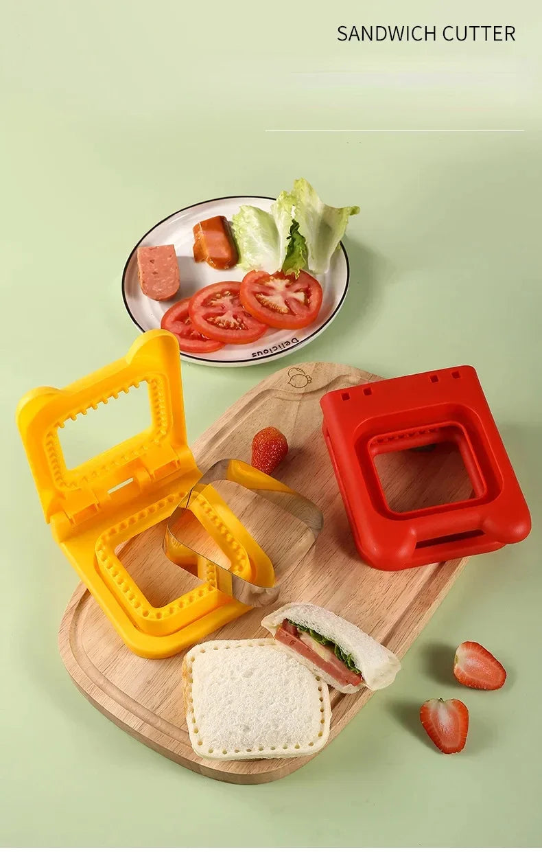 Breakfast Sandwich Maker Bread Mold Toast Bread Cutting Die  Sandwich Cookie Cutter Breakfast Dessert DIY Tool Kitchen Gadgets