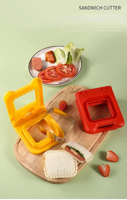 Breakfast Sandwich Maker Bread Mold Toast Bread Cutting Die  Sandwich Cookie Cutter Breakfast Dessert DIY Tool Kitchen Gadgets