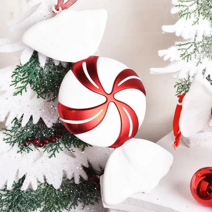 Christmas Large Candy Canes Christmas Tree Lollipop Decoration Ornaments White and Red