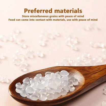 360 Degree Rotating Rice Dispenser Sealed Dry Cereal Grain Bucket Dispenser Moisture-proof Kitchen Food Container Storage Box