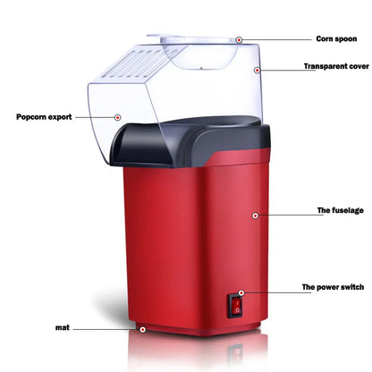 Popcorn Makers Mini Popcorn Machine Electric Household Appliance Machine Fully Automatic Popcorn Machine For Home Kitchen