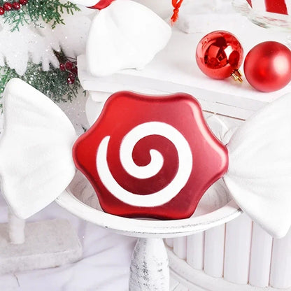 Christmas Large Candy Canes Christmas Tree Lollipop Decoration Ornaments White and Red