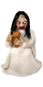 Activated Crouching Grave Digger , Talking Halloween Animatronic for Indoor or Covered Outdoor