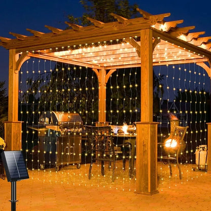 3/6M LED Curtain Garland Fairy String Lights Christmas Holiday Party Wedding Decoration USB Remote 8 Modes Waterfall Lighting