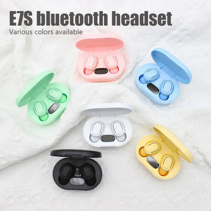 Original E7S TWS Wireless Headphone Bluetooth Earphone Control Sport Headset Waterproof Mic Music Earphones Work Cell Smartphone