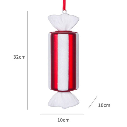 Christmas Large Candy Canes Christmas Tree Lollipop Decoration Ornaments White and Red