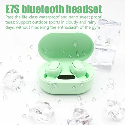 Original E7S TWS Wireless Headphone Bluetooth Earphone Control Sport Headset Waterproof Mic Music Earphones Work Cell Smartphone