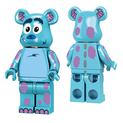 Cute Christmas bear children's educational small particles colorful building block bear assembly ornament men's and women's toys