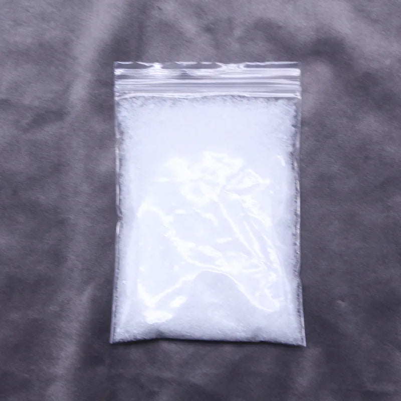 10/20/50/100g Simulated Artificial Snow PE Dry Snow Landscaping False Snow Christmas Tree Decoration Wedding Window Activities