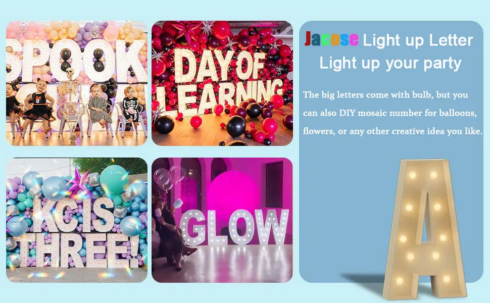 4FT  Marquee Light Up Letters