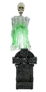 Activated Crouching Grave Digger , Talking Halloween Animatronic for Indoor or Covered Outdoor