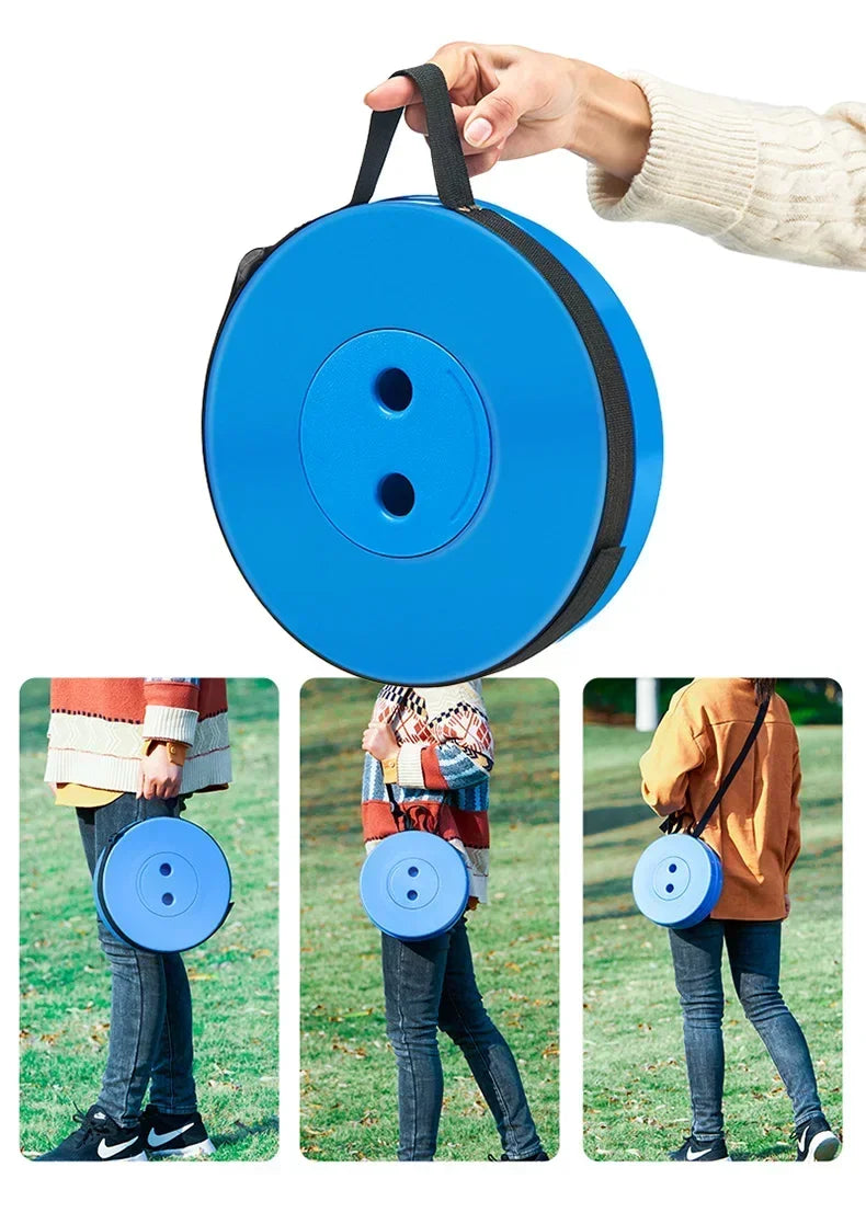 Colorful Portable Retractable Plastic Chair Folding Stool Kitchen Dining Chair Household Living Room Chairs Furniture For Room
