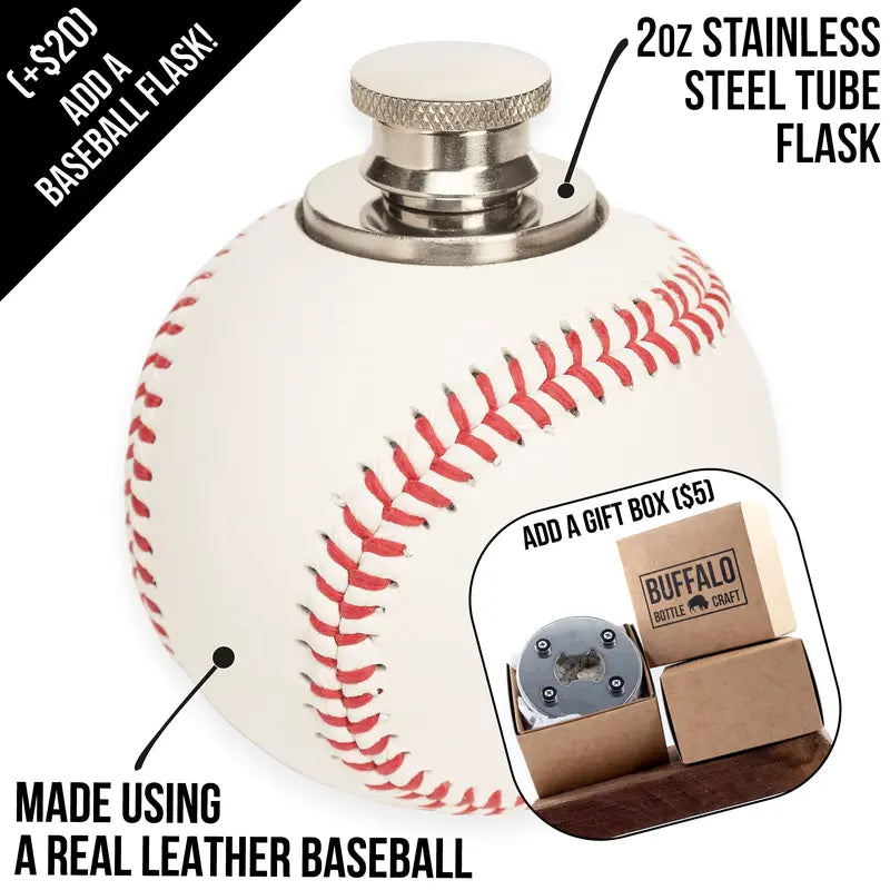 Baseball Bottle Opener Made from a Real Leather Baseball