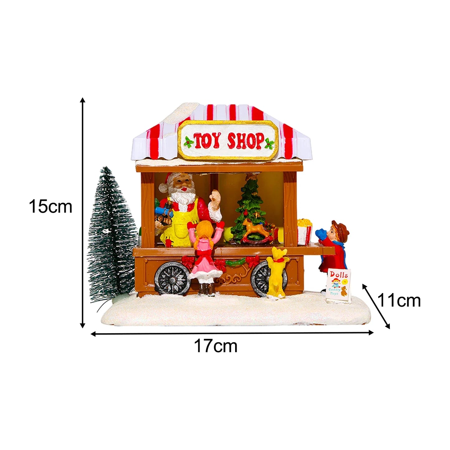 Christmas Craft Ornament Snowman Doll Garden Ornament Home Decora Country Street Scene Resin Ornament Novel Christmas Child Gift