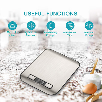 Digital Food Scale with Multiple Units and Tare Function